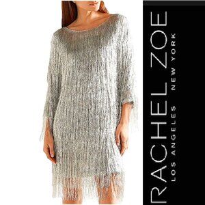 Rachel Zoe Silver Long Sleeve Dress